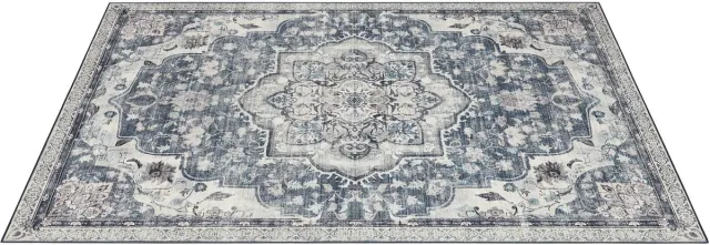 Songmics HOME - Tapijt - Woonkamer Vloerkleed - Antislip Design - Machinewasbaar Grijs