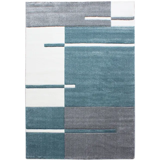 Ayyildiz Hawaii Vloerkleed – Blauw – Laagpolig – Modern 3D-Design