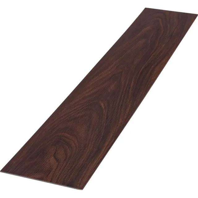 ml-design Deluxe PVC vloerplanken zelfklevende vinylvloer noot roodbruine houtlook 91,5x15,3 cm dikte 2 mm 6,69m²/48 planken antislip waterbestendig eenvoudige installatie laminaat planken natuurlijk houteffect met click systeem voor elk interieur