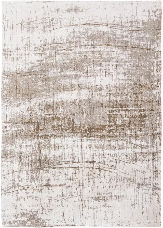 Louis de Poortere Wasbaar Binnen & Buiten Vloerkleed - 140 x 200 cm - Louis De Poortere Griff Concrete Jungle - Laagpolig Tapijt - Gerecycled PET - Made in Belgium - Circulair Beige