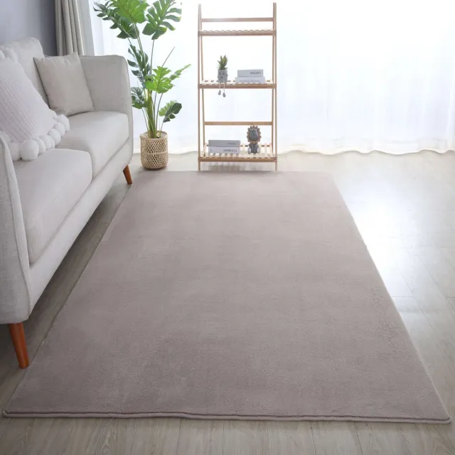 flycarpets Alberta Laagpolig Fluffy Vloerkleed - Beige - 240x340 cm