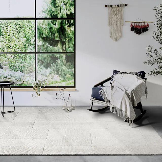 Villeroy & Boch Wollen Vloerkleed Charlotte - Creme - Laagpolig Natuurlijk Tapijt - 80x250 cm