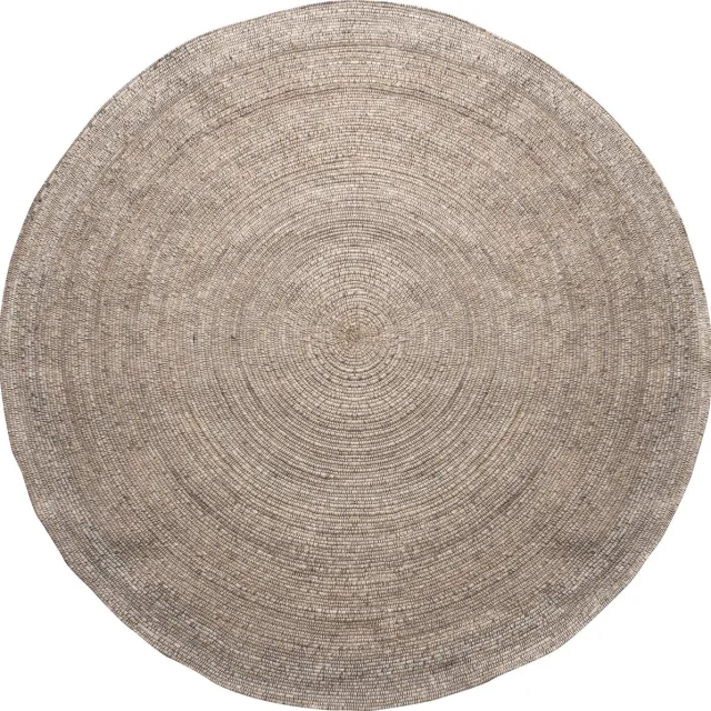 WOOOD Utopia Vloerkleed - Wol/Katoen - Naturel - 1x200x200