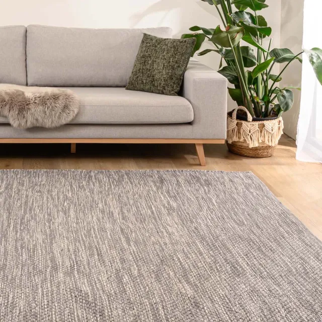 Nordic Weavers Wollen vloerkleed - Odda grijs 200x300