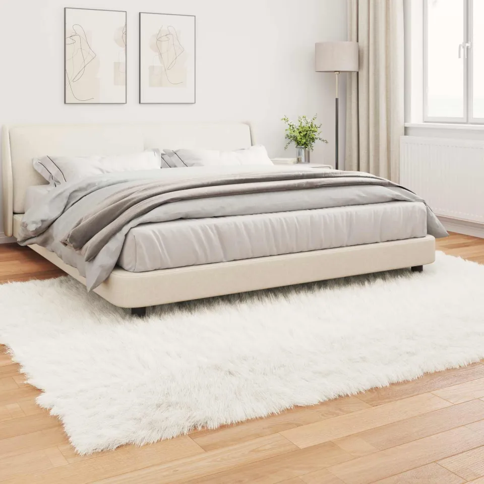 vidaXL Tapijt van imitatie TAFALLA Wit 200 x 280 cm Polyester, foto 3