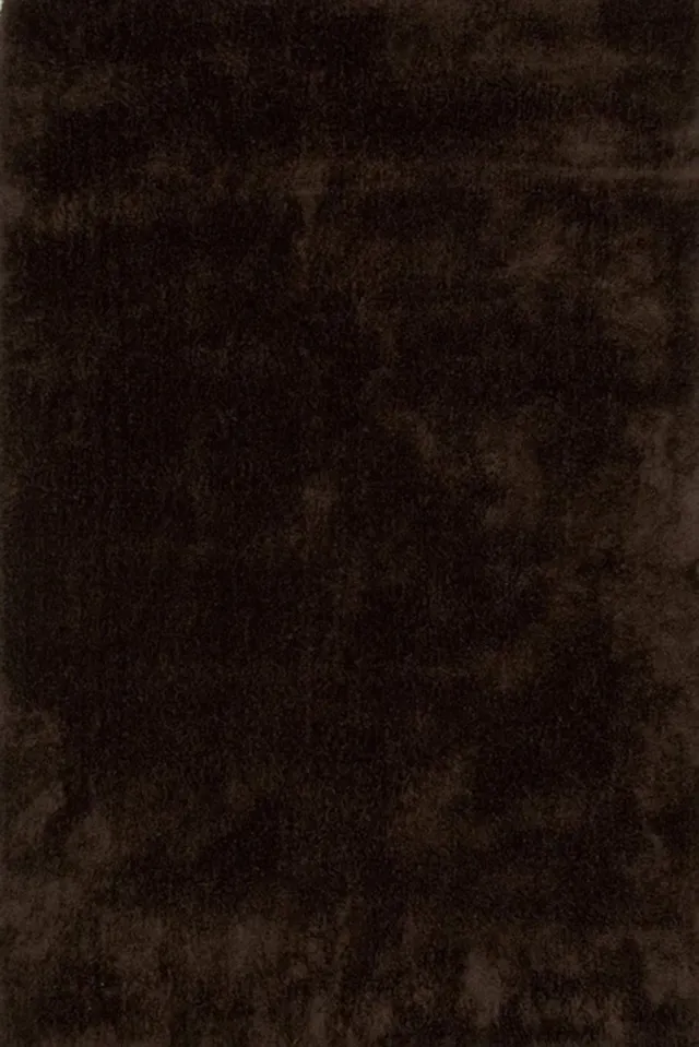 DÉJA Living Vloerkleed 200x250cm - Hoogpolig Donkerbruin Stof - Lavar