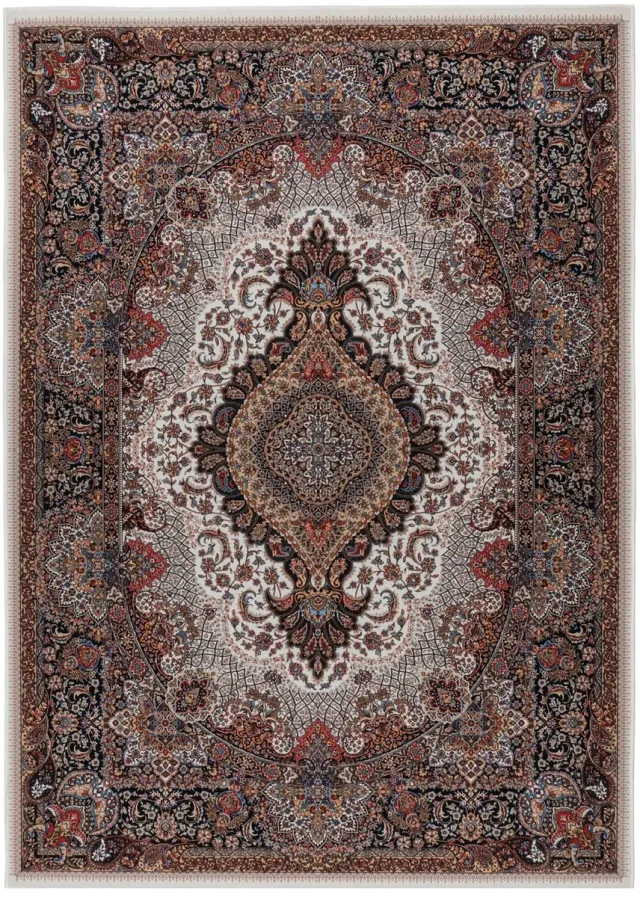 Dutch XXL Wasbaar Vloerkleed | Tapijt | Dunya | Medaillon | Multikleur | 80x150 cm