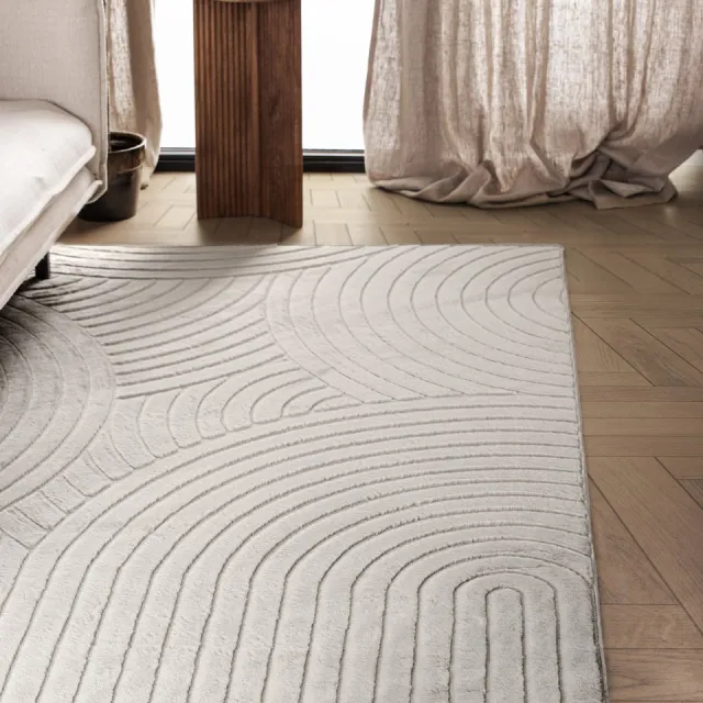Carpetique Japandi Vloerkleed - Terra Zenith Taupe