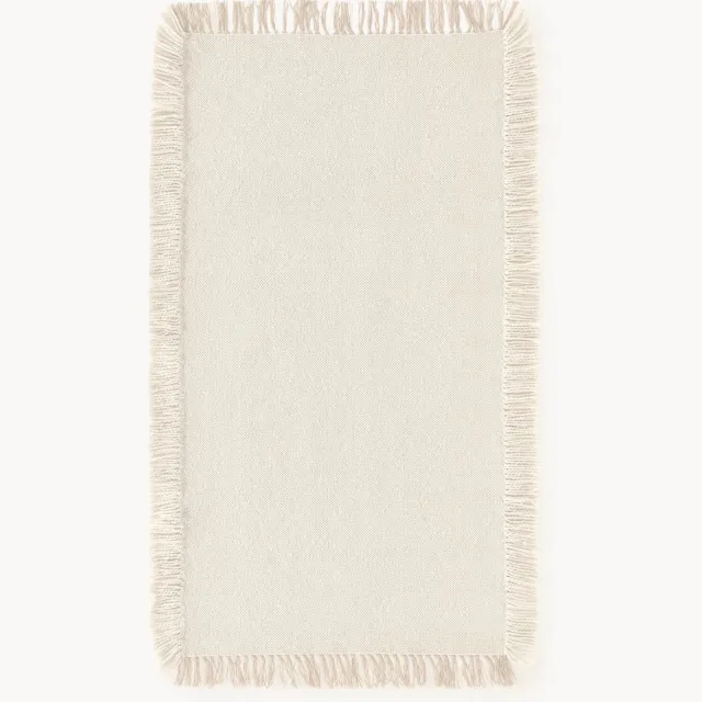 Westwing Collection Handgeweven in- & outdoor vloerkleed Marcus Wit