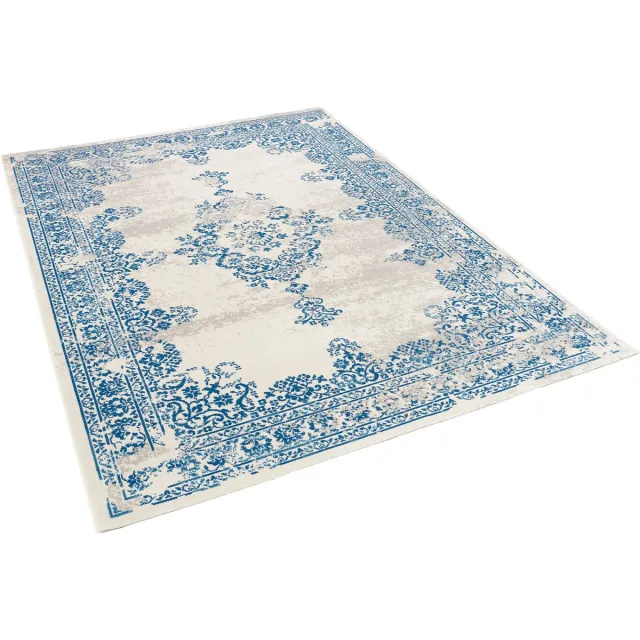 Pergamon Vloerkleed Designer Pop-Vintage Blauw