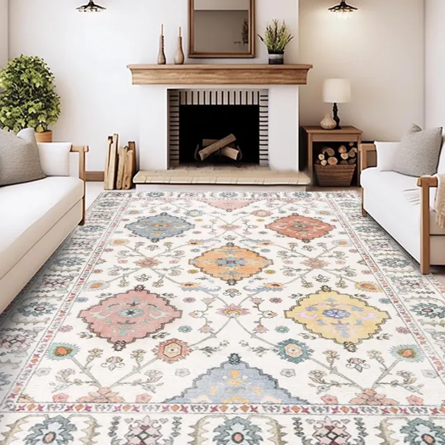 Ibenzoa Zacht en Antislip Vloerkleed, Boheems Design voor Woonkamer en Slaapkamer kleur1