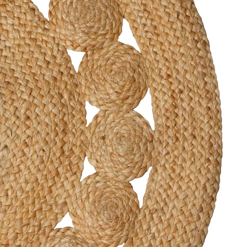 vidaXL Gebied Tapijt Naturel 152 x 245 cm Jute, foto 2