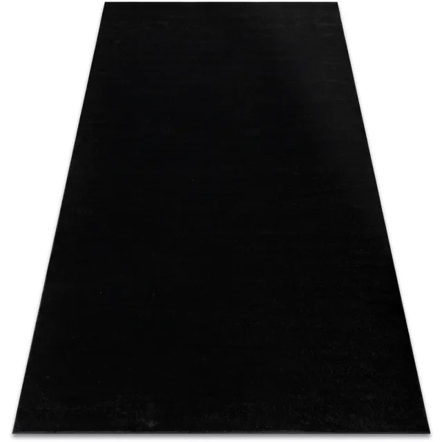 RUGSX Kleden Rugsx Tapijt SOFTY uniform, enkele kleur zwart 240x330 cm