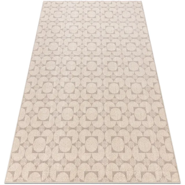 RUGSX Kleden Rugsx Tapijt Wol ANGEL 7887 / 52022 Geometrisch 80x150 cm Beige