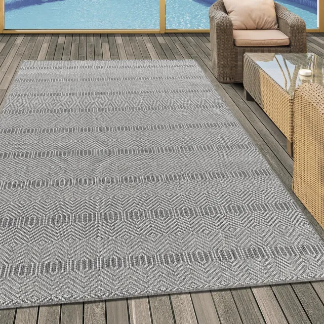 Muratap Aruba - Buitenkleed - Weerbestendig Vloerkleed - In & Outdoor - Grijs