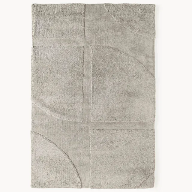 Westwing Collection Hoog-laag vloerkleed Jade Grijs