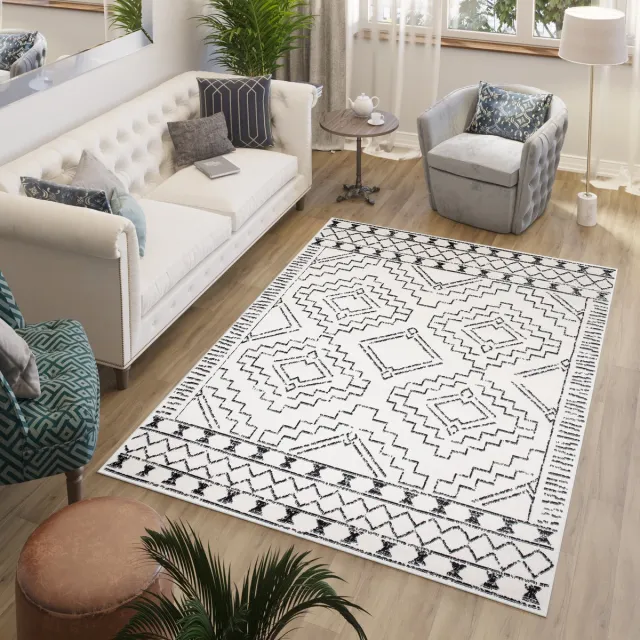 Tapiso Juno Vloerkleed Beige Modern Woonkamer Tapijten Beige 2