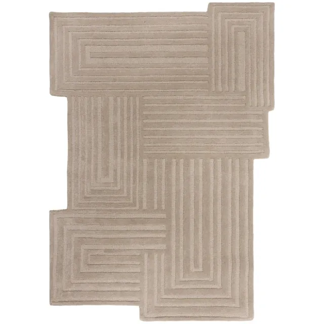 Flair Rugs Zen wollen vloerkleed naturel