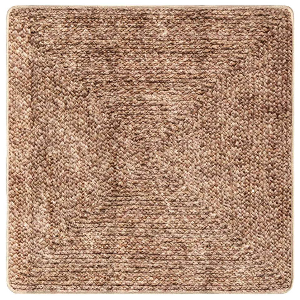 vidaXL Vloerkleedloper MARSA Bruin 100 x 100 cm Polyester en PVC Geel