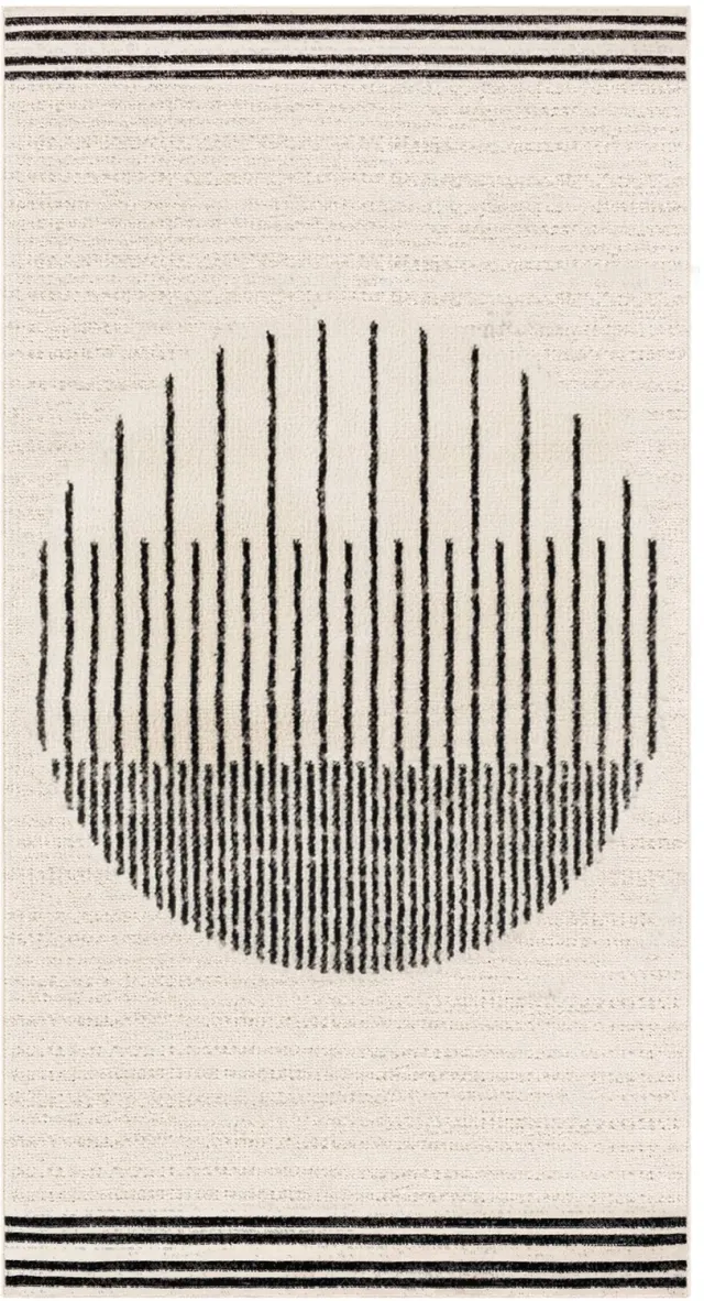 Surya Enso vloerkleed modern scandinavisch zwart gebroken wit