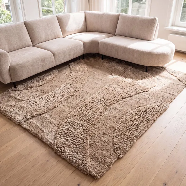LABEL51 Rima Vloerkleden - Creme - Polyester - 200x290 cm