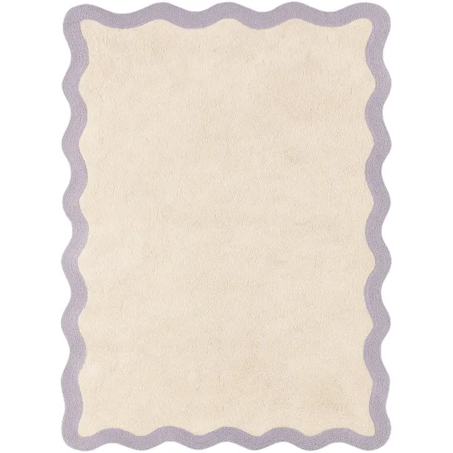 Fraai Wasbaar vloerkleed - Hazy Lila/Creme - 120x170cm Paars
