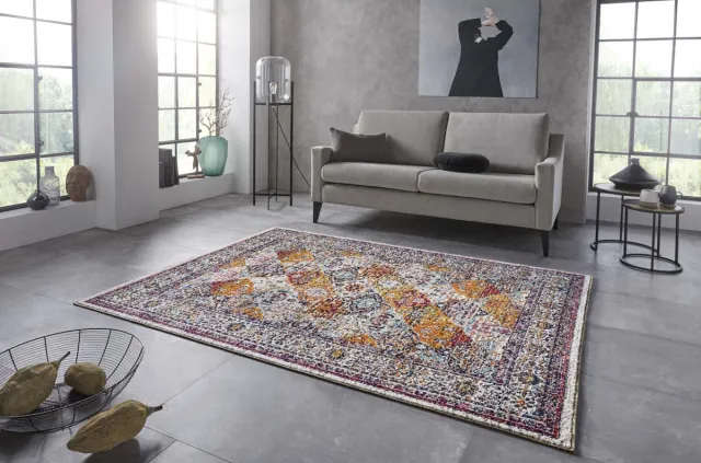 Nouristan Vintage vloerkleed - Kolal crème/goud 80x150