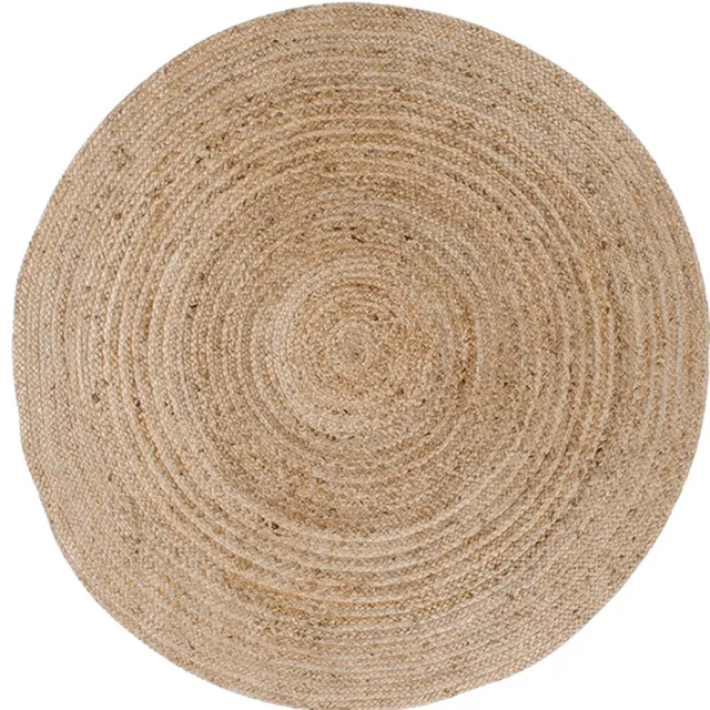 Artichok Milou jute vloerkleed naturel - Ø 90 cm Bruin