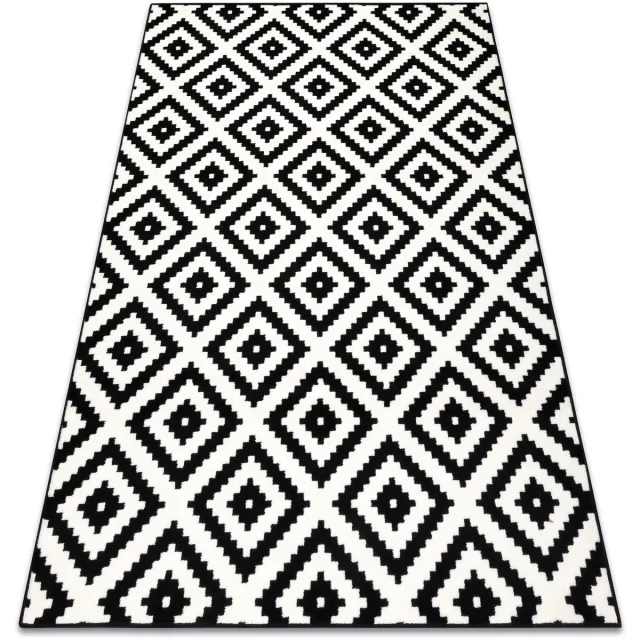 RUGSX Kleden Rugsx Tapijt BCF Morad RUTA diamanten, geometrisch - 60x110 cm Zwart