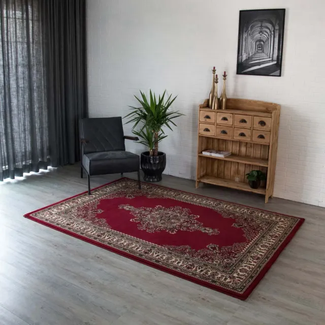 Tapeso Perzisch tapijt - Royalty Kashan rood 80x150