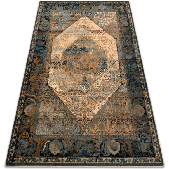 RUGSX Kleden Rugsx Wollen tapijt OMEGA Seneh Vintage cognac 200x300 cm Beige