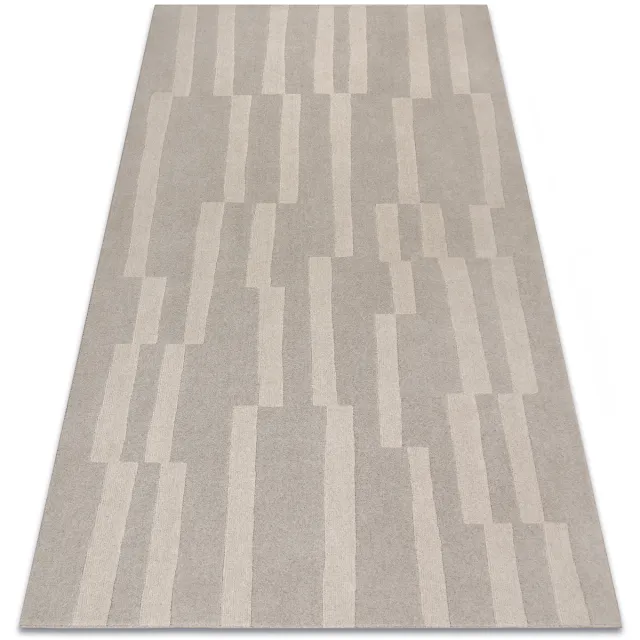 RUGSX Kleden Rugsx Wollen tapijt TEXTURA 488.17.LA110 OSTA - Geometri 240x340 cm Grijs