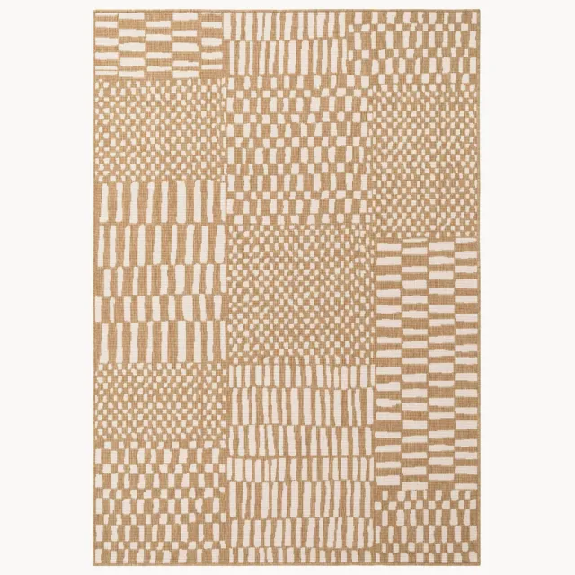 Ted Baker Laagpolig in- & outdoor vloerkleed Barkham Beige