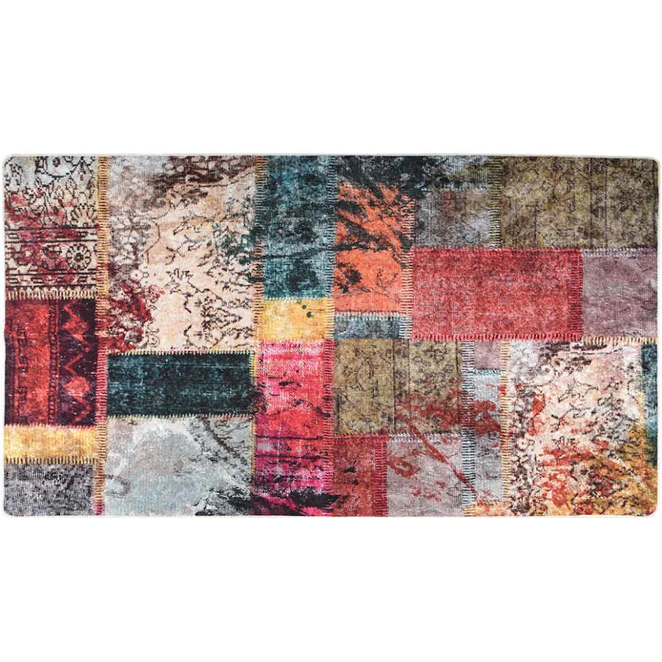 vidaXL Vloerkleed wasbaar patchwork 190x300 cm meerkleurig, foto 3