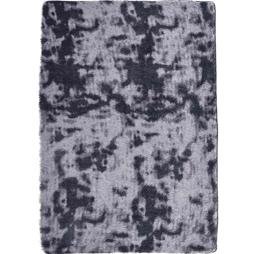vidaXL Hoogpolig vloerkleed NAVARRA 240x340 cm polyester donkergrijs grijs, foto 3