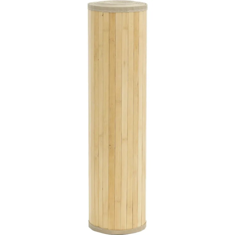 vidaXL Vloerkleed rechthoekig 80x100 cm bamboe lichtnaturel Beige