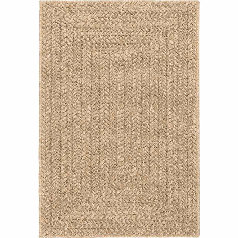 vidaXL Vloerkleed ZIZUR binnen en buiten 140x200 cm jute look bruin, foto 2