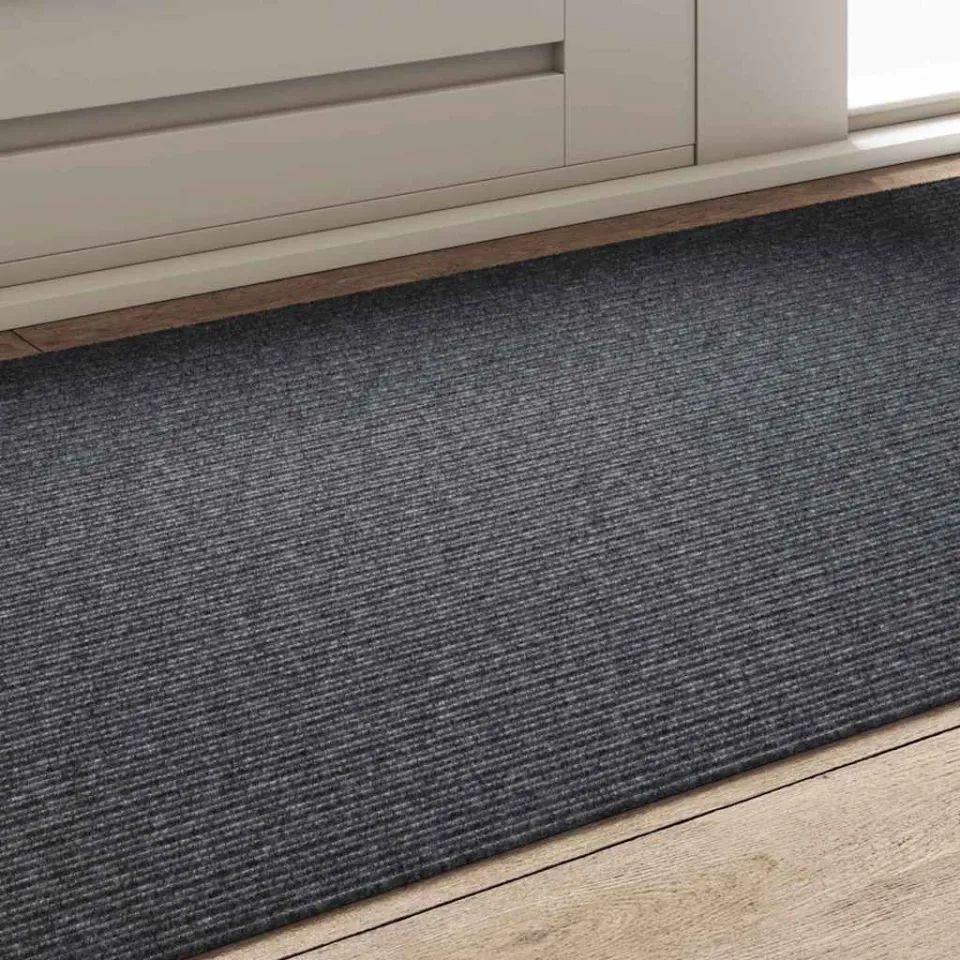 vidaXL Tapijt Loper Grijs 80 x 150 cm Stof, foto 4