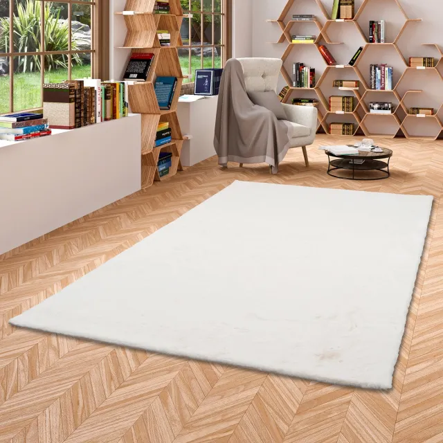 Pergamon Luxe Super Zachte Bont Vloerkleed Tapijt Plush Paars