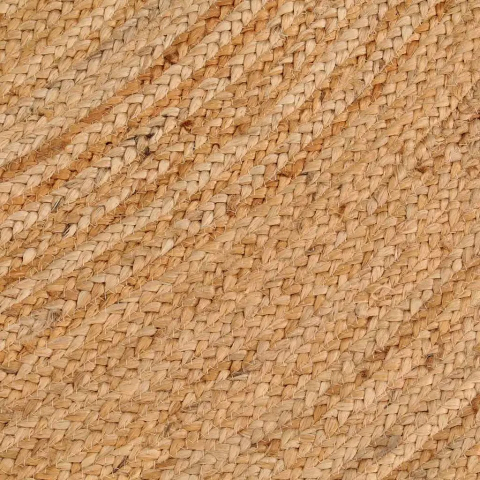 vidaXL Tapijt rond 180 cm gevlochten jute beige, foto 4