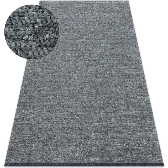 RUGSX Kleden Rugsx Tapijt FLORENCE 24021 Eenkleurig, glamour, plat ge 155x220 cm Groen