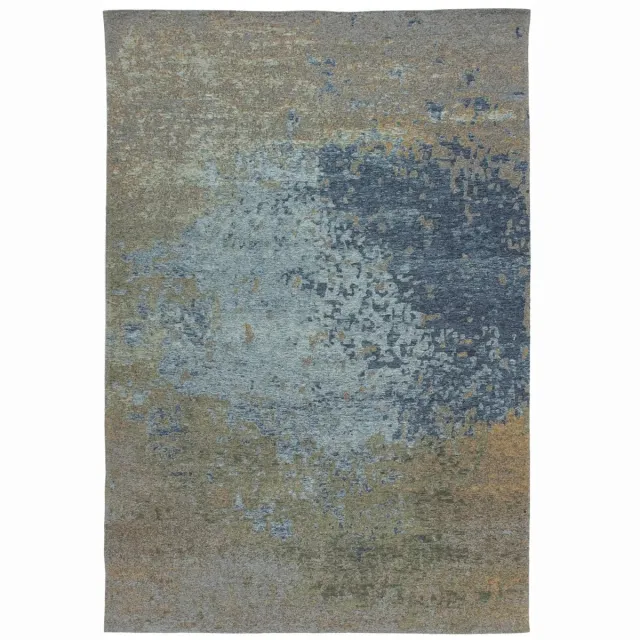 Dutch XXL Laagpolig Vloerkleed | Tapijt | Blaze | Abstract | Multi/Blauw Multi / Blauw
