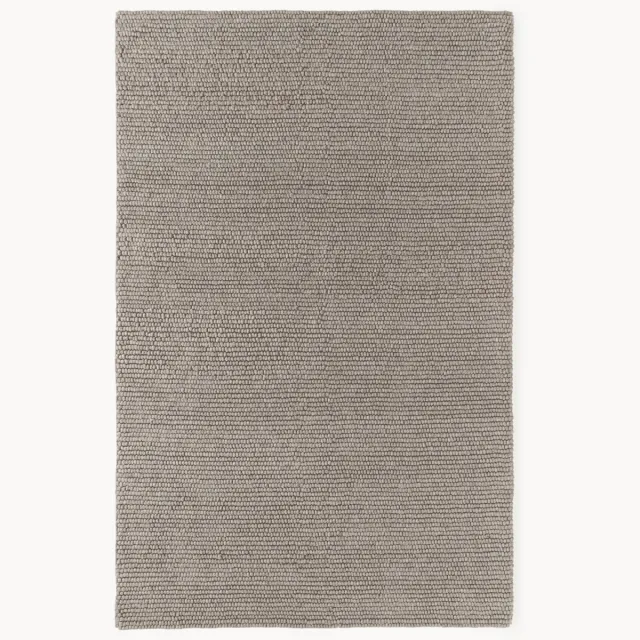 Westwing Collection Handgeweven wollen vloerkleed Pebble Taupe