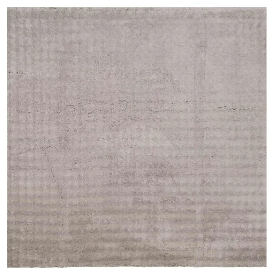 vidaXL Vloerkleden Vierkant SIROLO Zand 240 x 240 cm Polyester Bruin