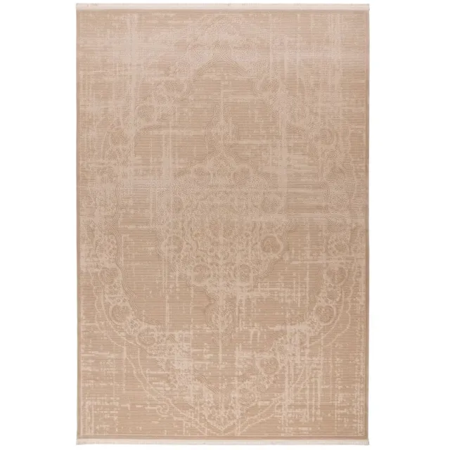 Dutch XXL Vintage Vloerkleed | Tapijt | Verona | Medaillon | Beige
