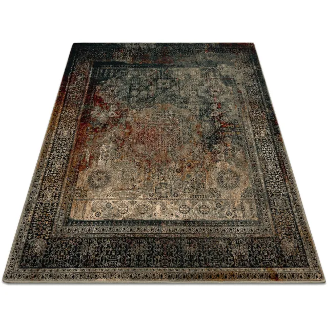 RUGSX Kleden Rugsx Tapijt OMEGA MAMLUK Vierkant - Rozet vintage Groen