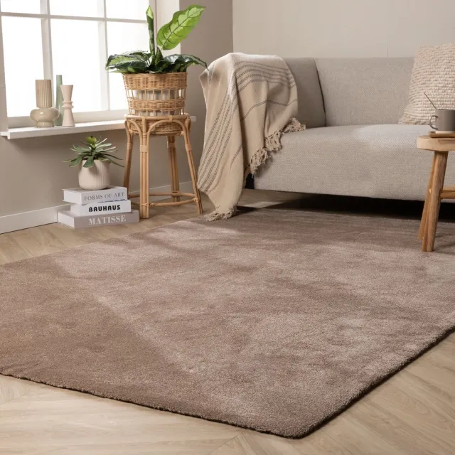 NATURL. Wasbaar vloerkleed - Clean Bruin - 120x170cm