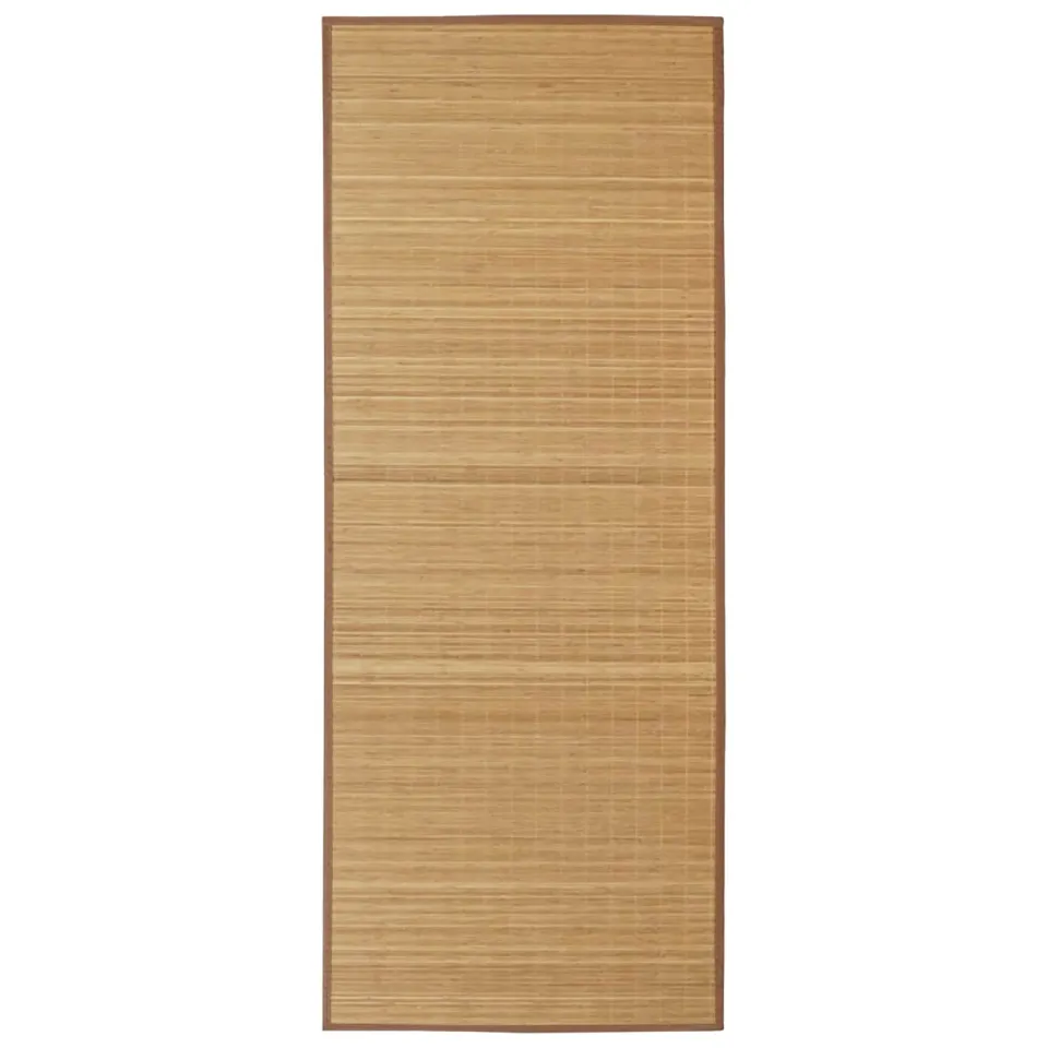 vidaXL Tapijt rechthoekig 80x300 cm bamboe bruin, foto 3