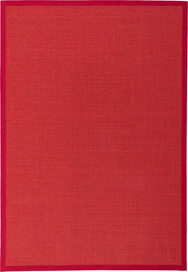 Pergamon Vloerkleed Sisal Natura Classic met rand Rood