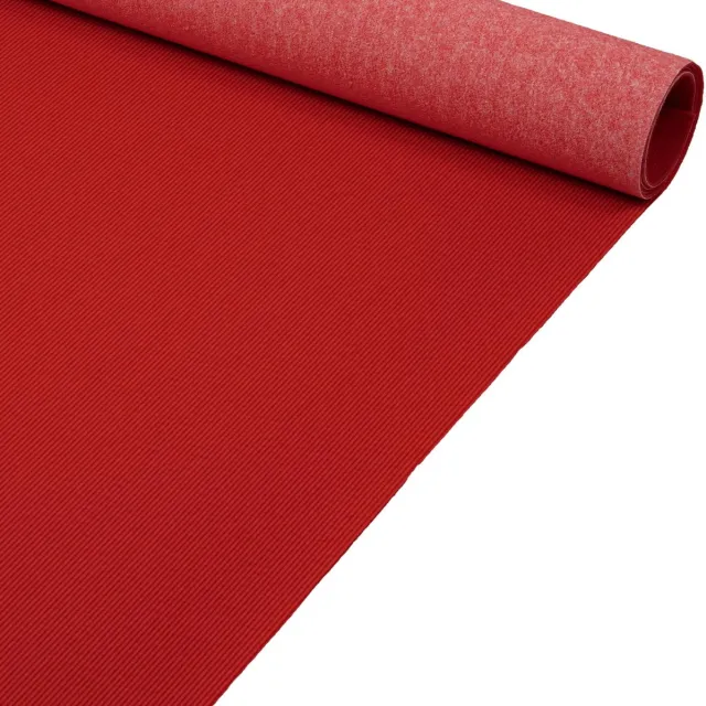 ANRO Eventtapijt Rood 350x133cm – Beurstapijt Loper Messeloper Bruiloftsloper Antislip Weerbestendig